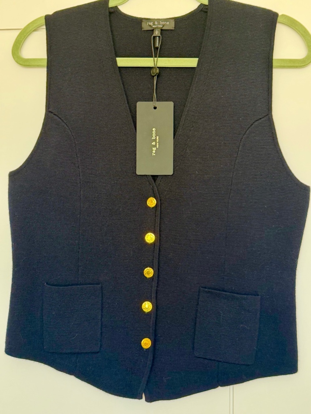 NWT Rag & Bone Fine Wool Vest - Picture 7 of 12
